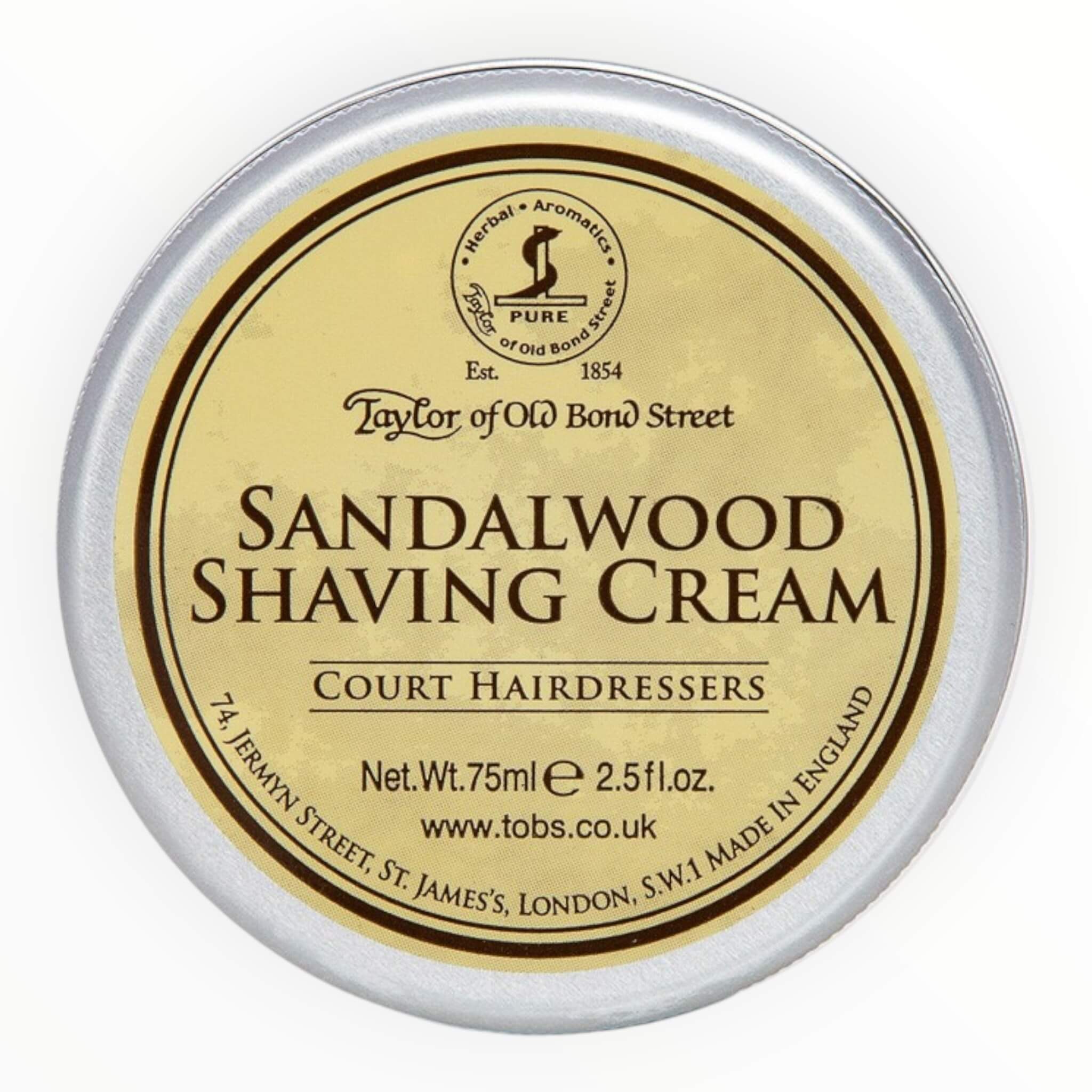 Shaving cream, Sandalwood, 75 ml.