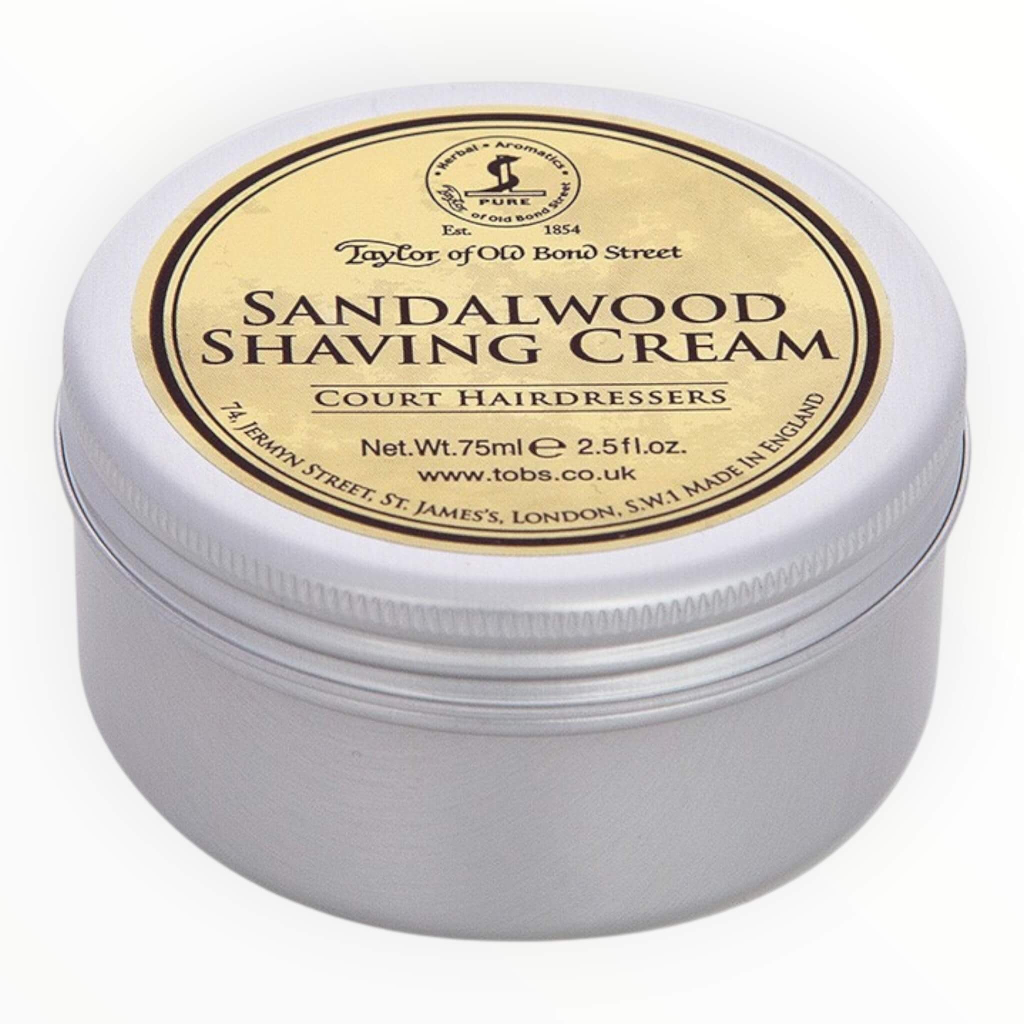Shaving cream, Sandalwood, 75 ml.