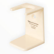 Shaving Brush Holder, Ivory white plastic