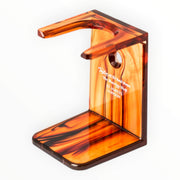 Shaving Brush Holder, Brown plastic