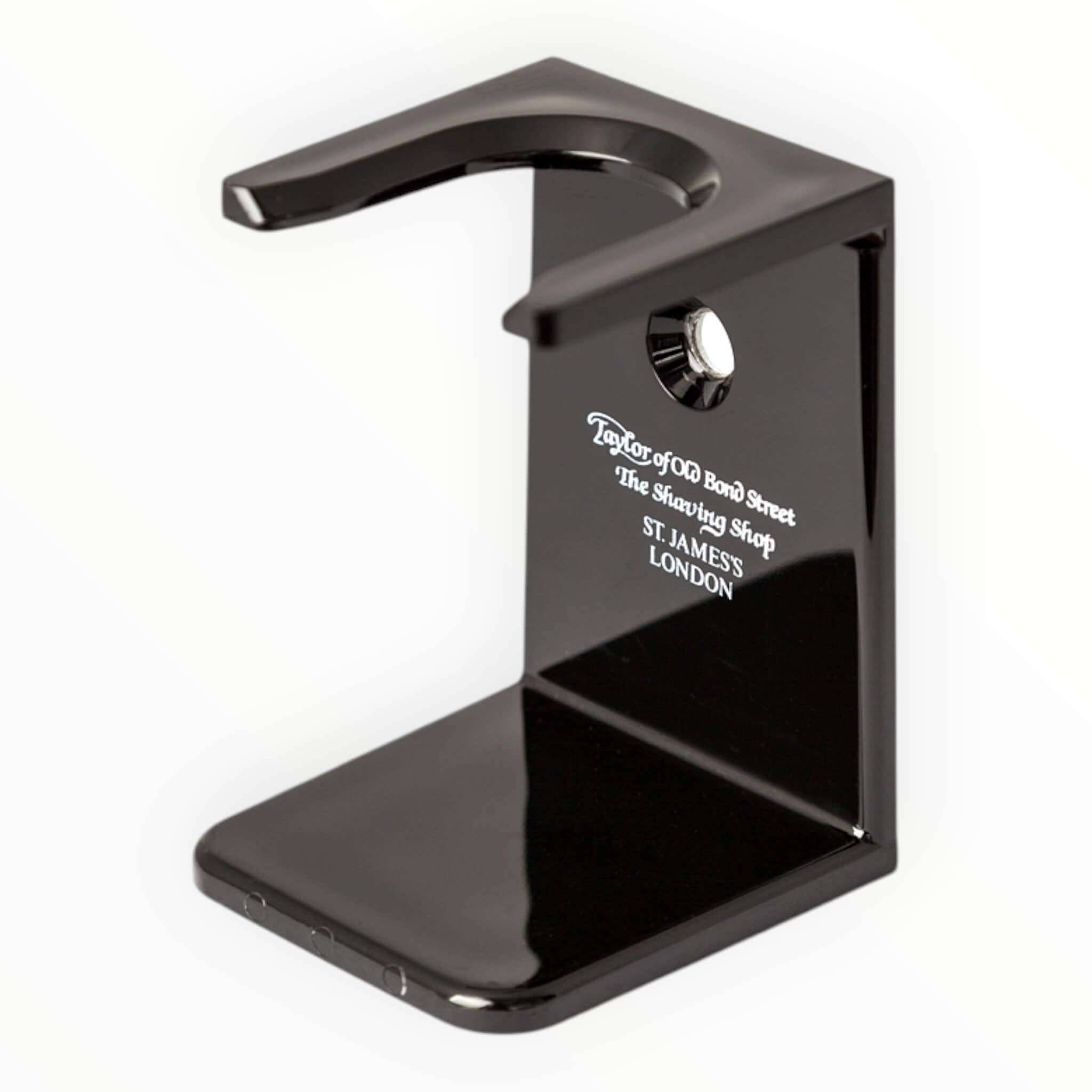 Shaving Brush Holder, Black plastic