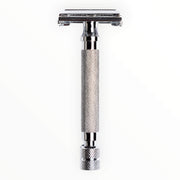 DE razor with butterfly opening, Chrome