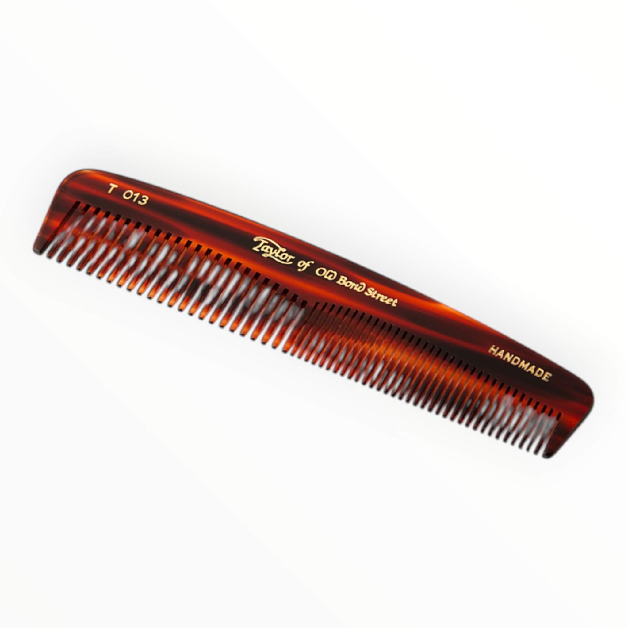 Pocket comb with fine/coarse teeth, 12.5 cm.