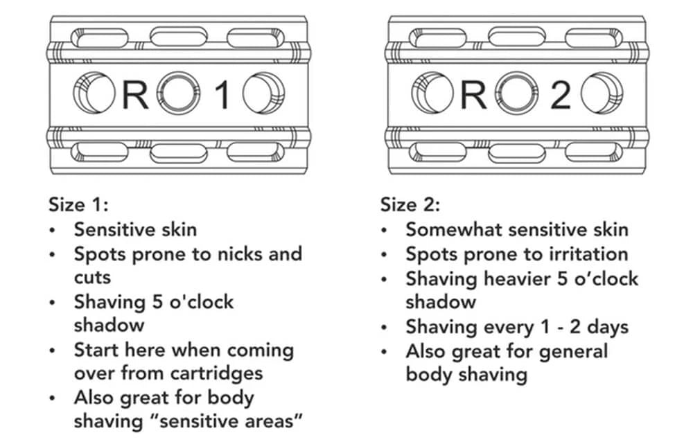 6S Adjustable DE razor, Stainless steel
