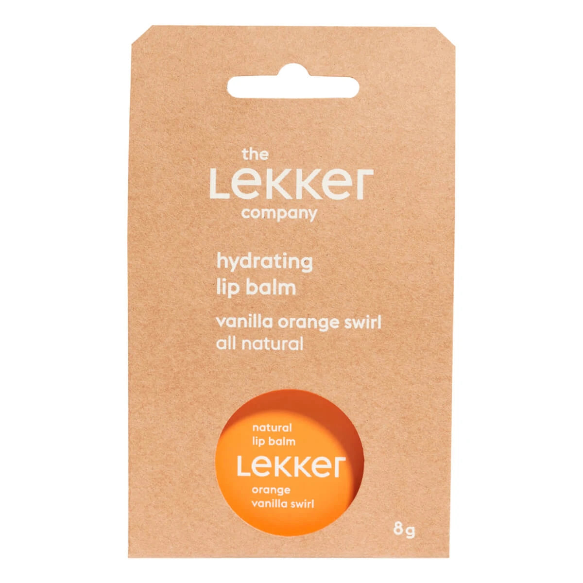 Lip Balm, Orange Vanilla Swirl, 8 g.