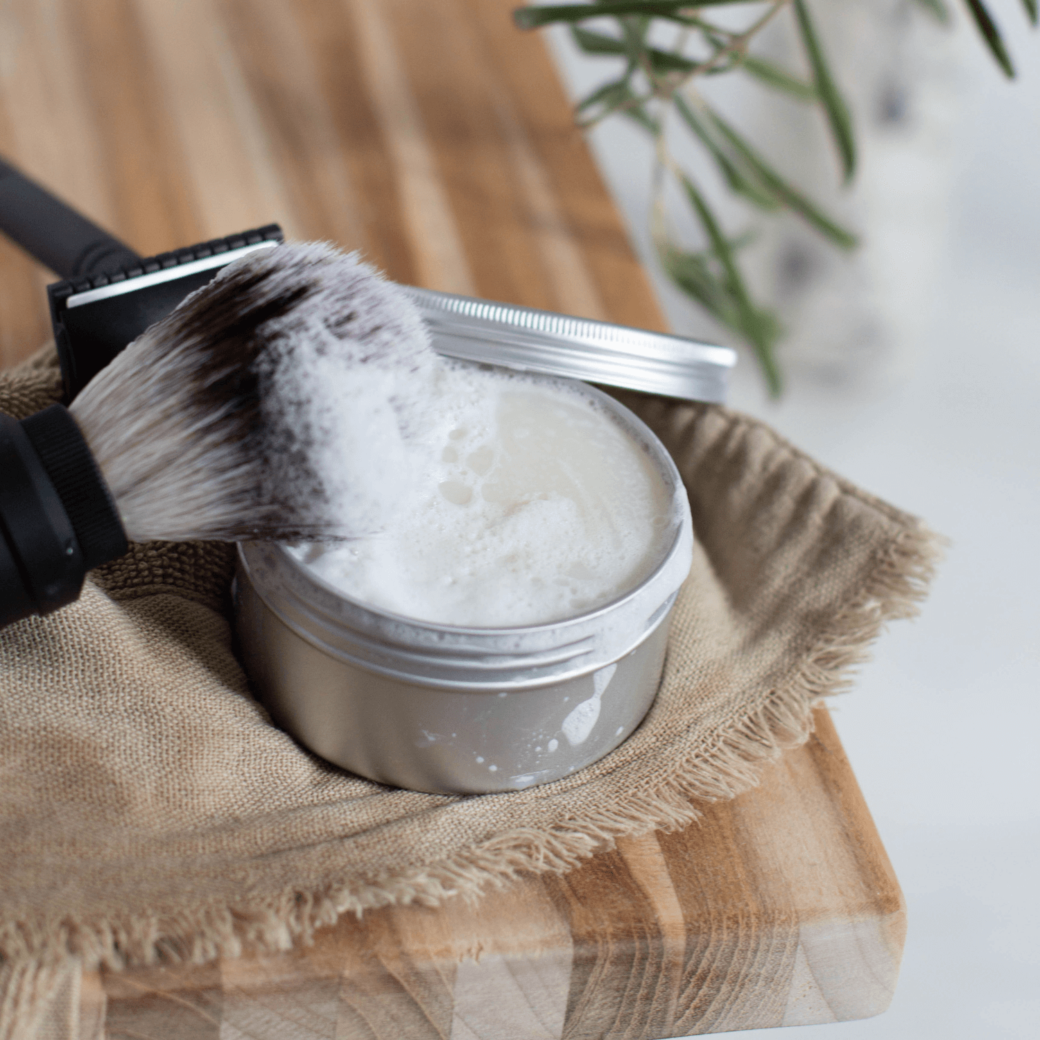 Almond shaving soap, 110 gr.