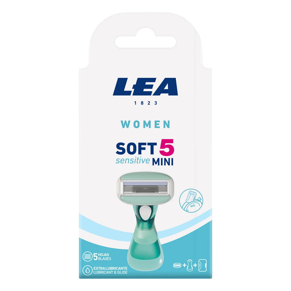 Soft 5 Sensitive Mini, Shaver and 1 blade (5 blades), Women