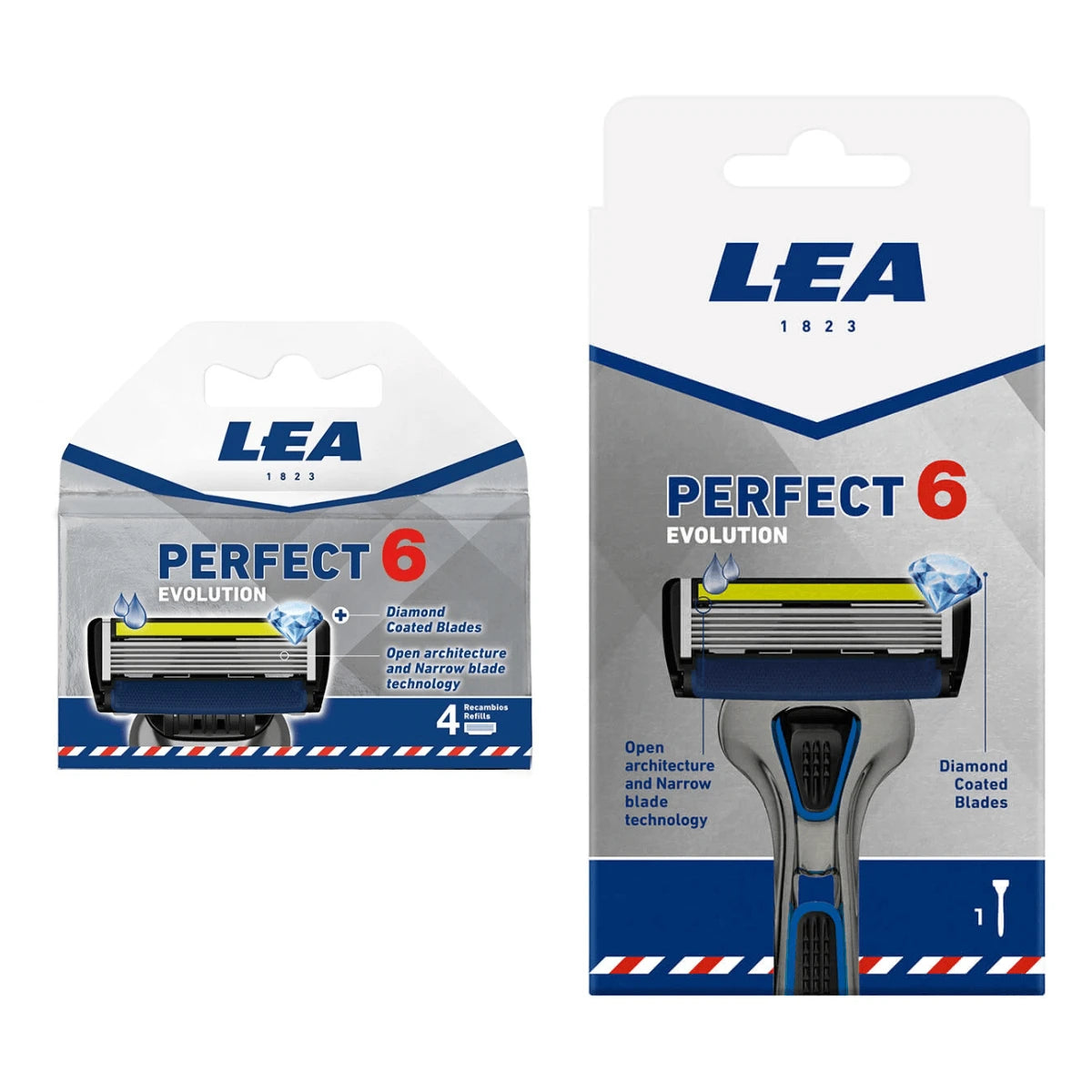 Perfect 6 Evolution Set, Razor & Razor Blades