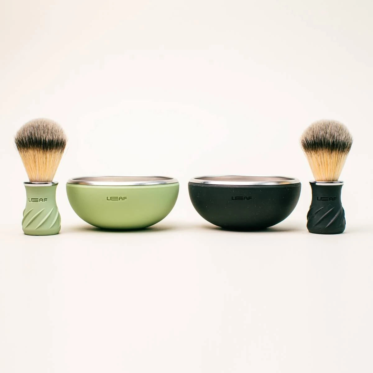 Shaving Brush & Shaving Bowl Set, Green