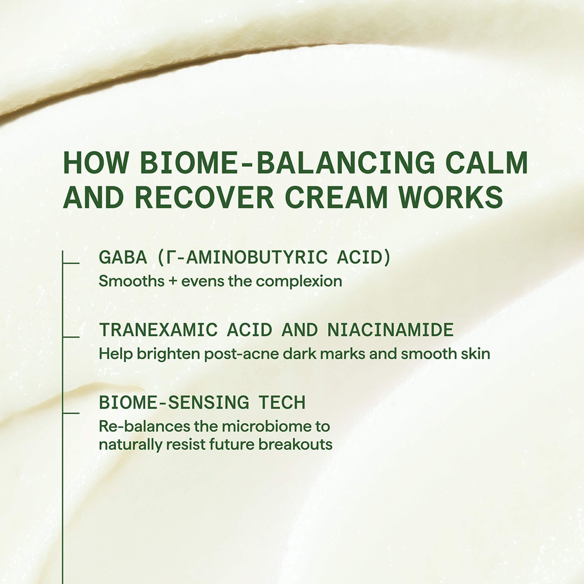 Biome-Balancing Calm + Recover Cream, Blemish Control, 50 ml.