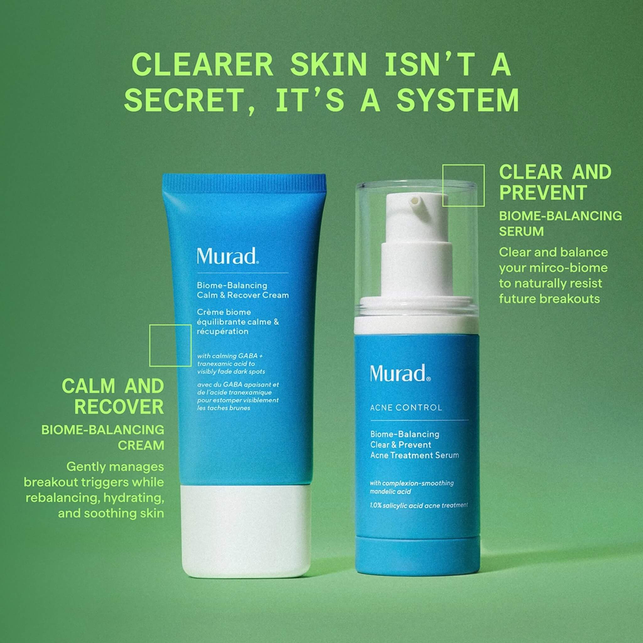 Biome-Balancing Calm + Recover Cream, Blemish Control, 50 ml.