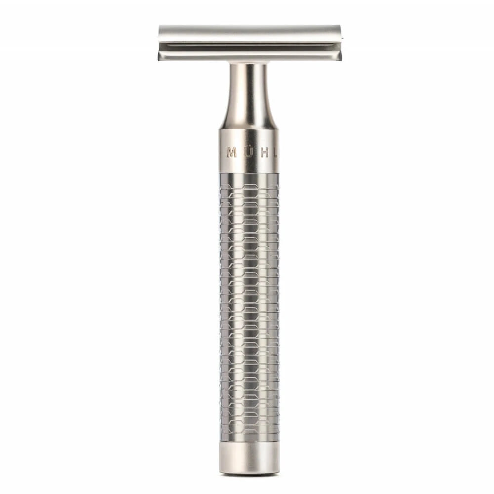 DE razor, Rocca, Stainless steel - Matte finish