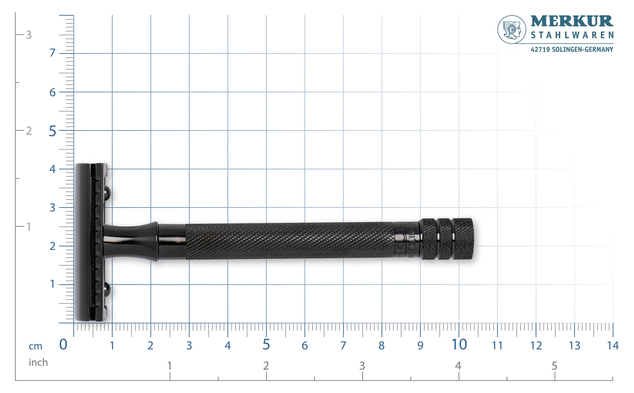 23 DE razor, Long grip, Black