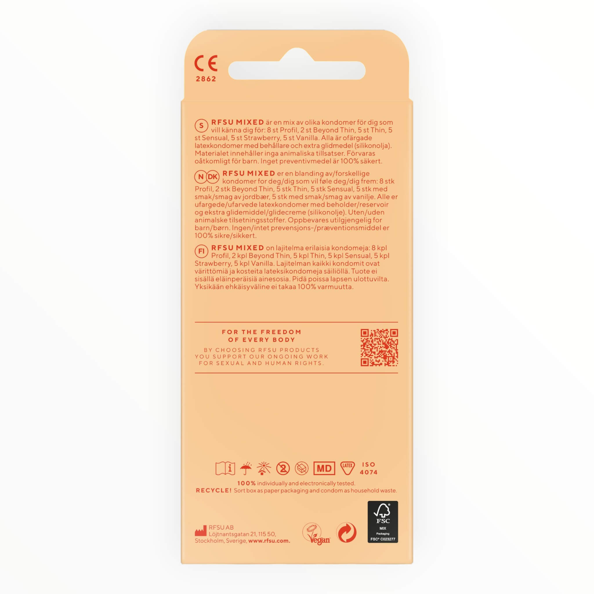 Assorted Condoms, 30-pack