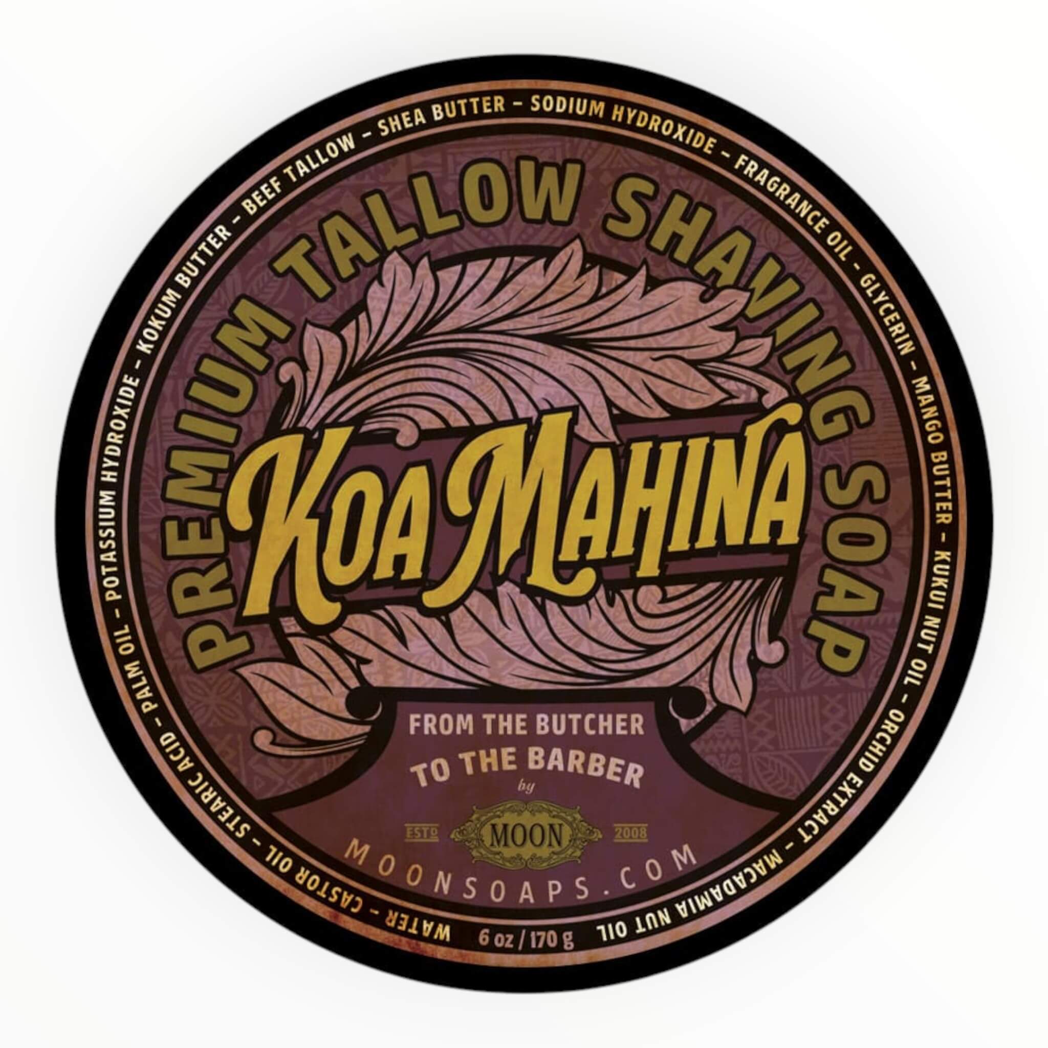 Shaving Soap, Koa Mahina, 170 g.