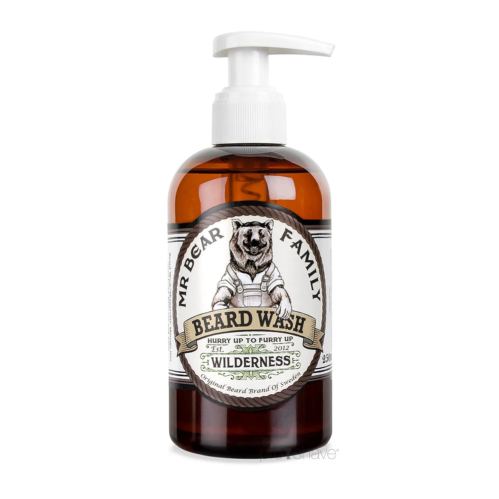 Beard Shampoo, Beard Wash, Wilderness, 250 ml.
