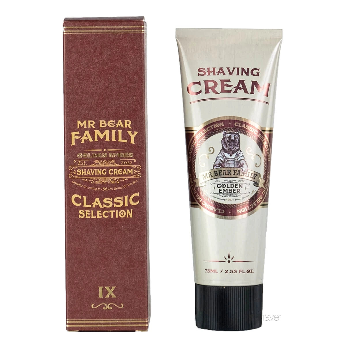 Shaving Cream, Golden Ember, 75 ml.