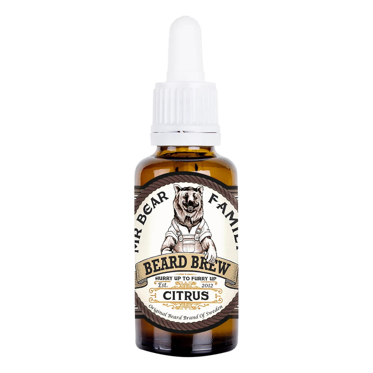 Beard oil, Beard Brew Oil, Citrus, 30 ml.