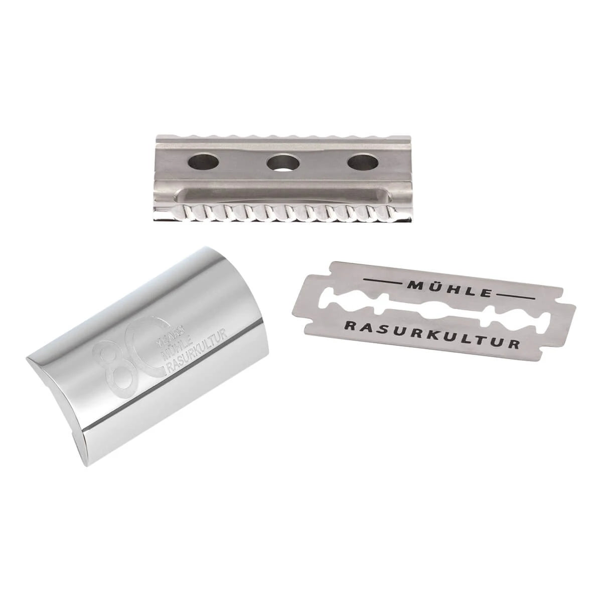 R89 DE razor, 80th Anniversary, Stainless Steel