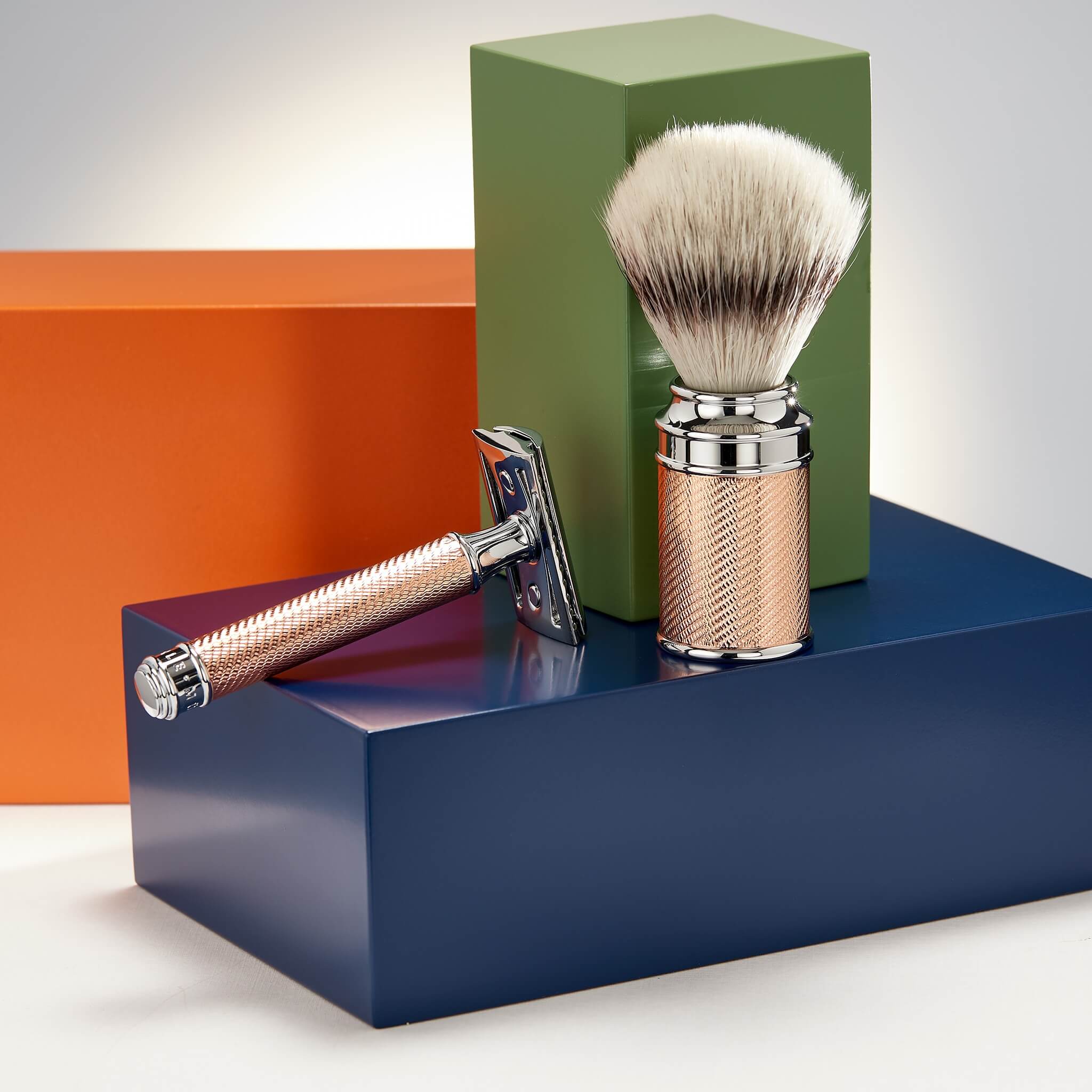 Silvertip Fibre® shaving brush, 21 mm, Traditional, Rosegold