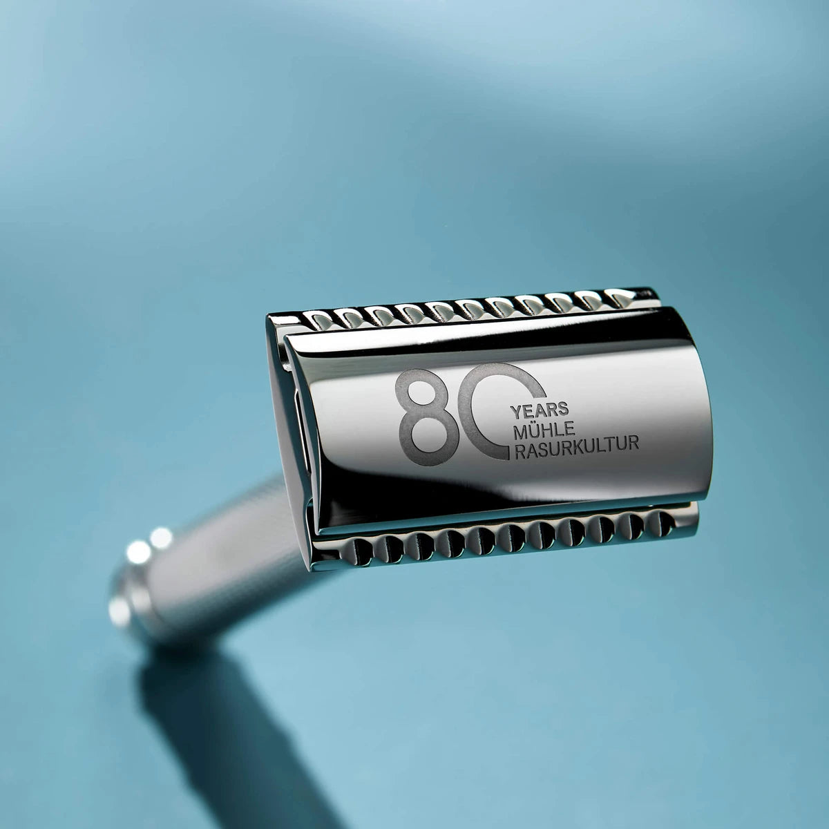 R89 DE razor, 80th Anniversary, Stainless Steel