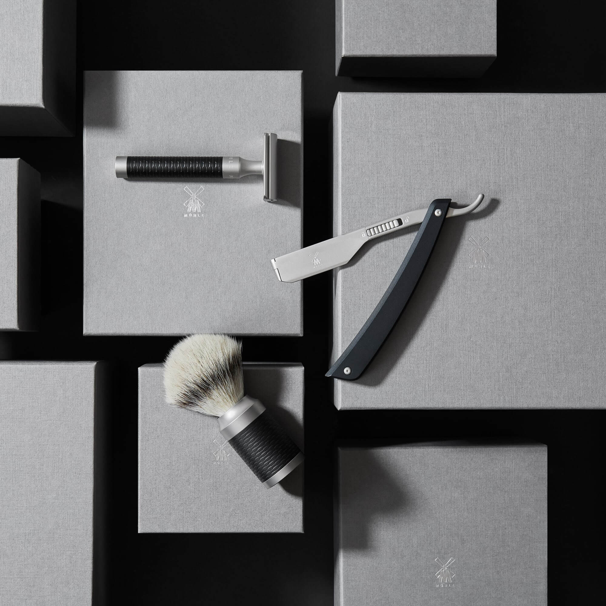 Straight Razor for interchangeable blades, Enthusiast Pro, Black