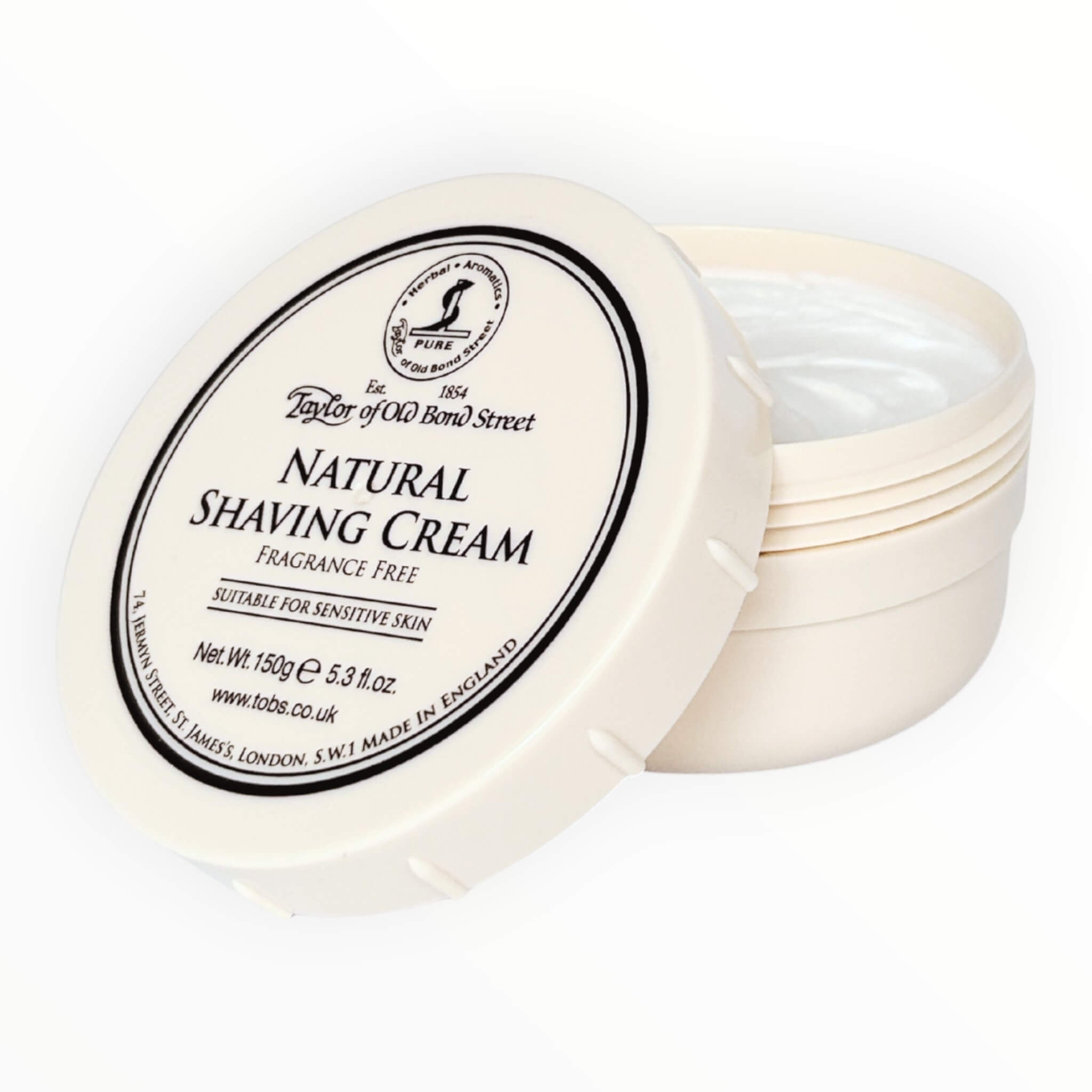 Shaving cream, Natural, 150 g.