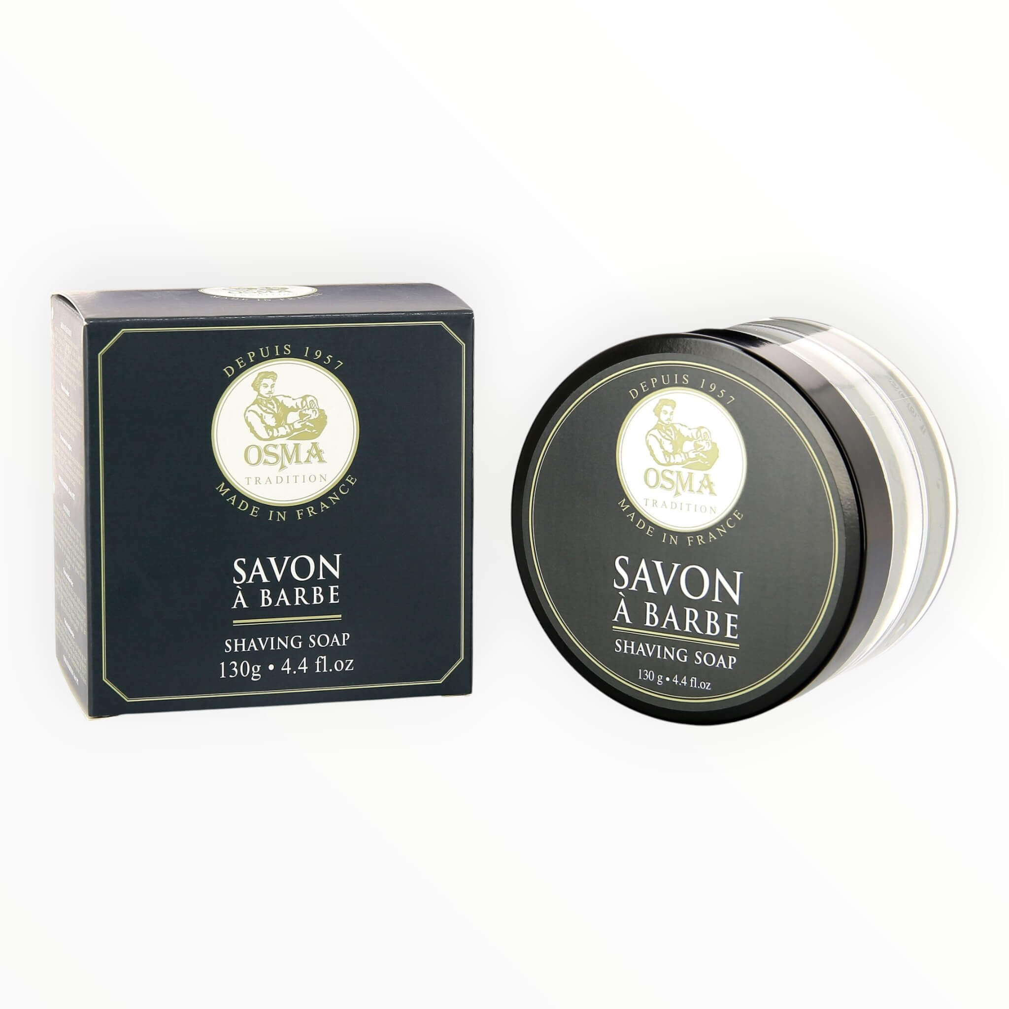 Shaving soap in glass bowl, 130 gr.