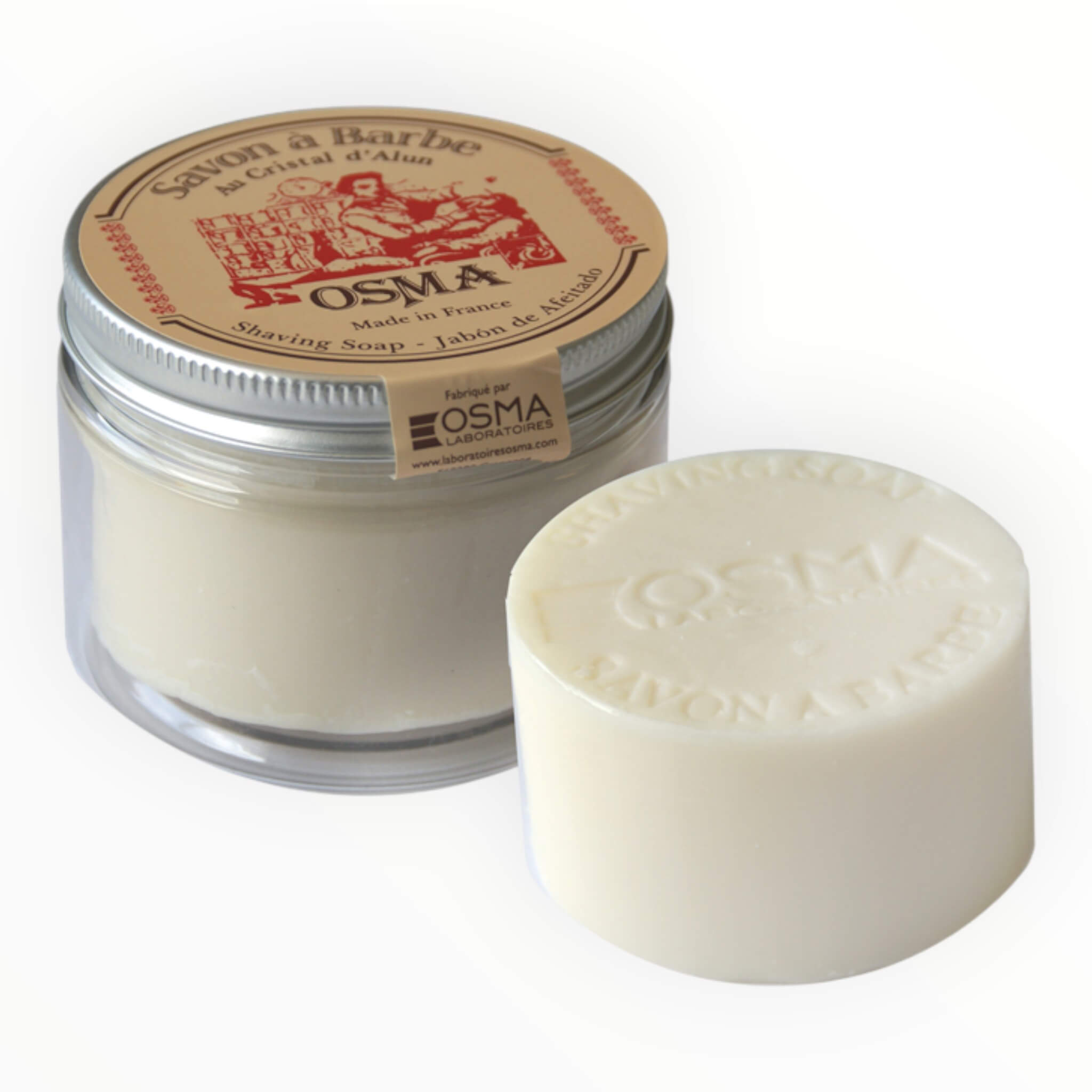 Shaving soap in plastic bowl, 100 gr.