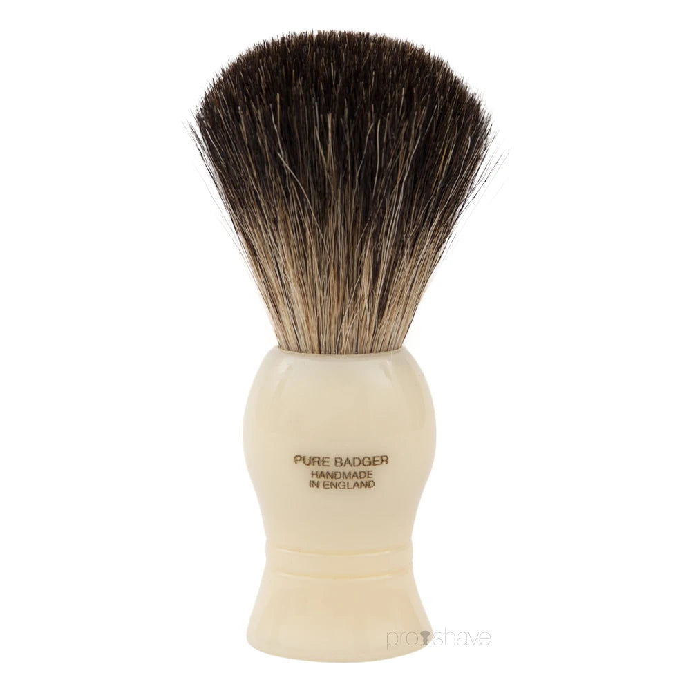 Shaving brush, Pure Badger, Starter, M, Ivory