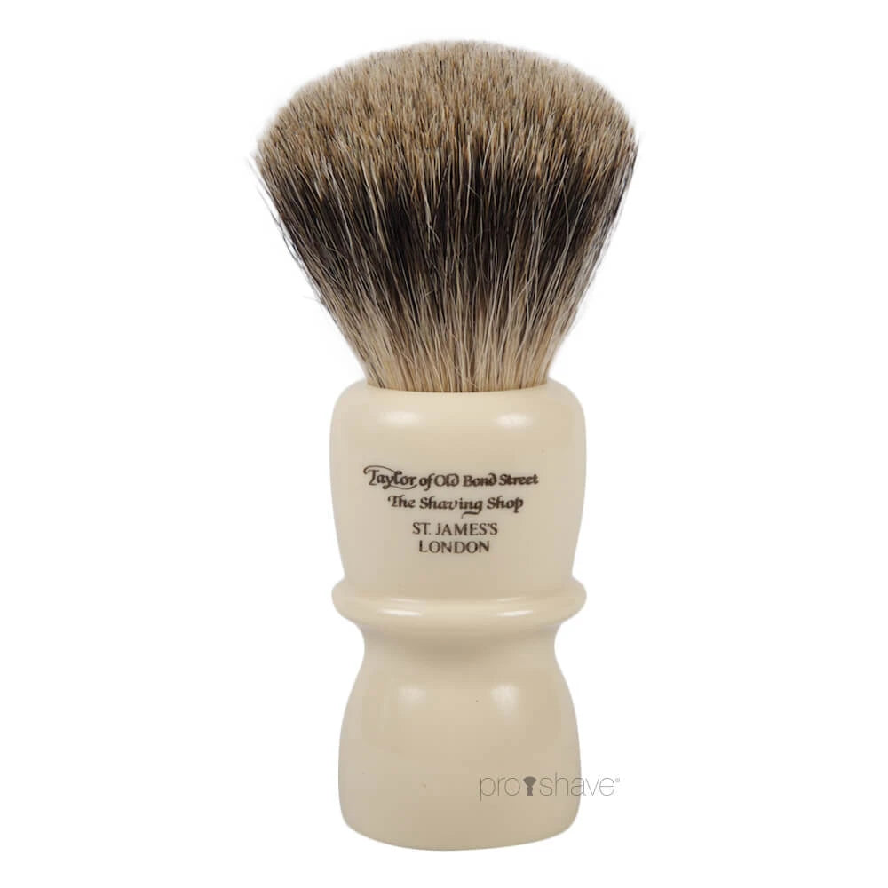 Shaving Brush, Pure Badger, Classic, XL, Tall, Ivory
