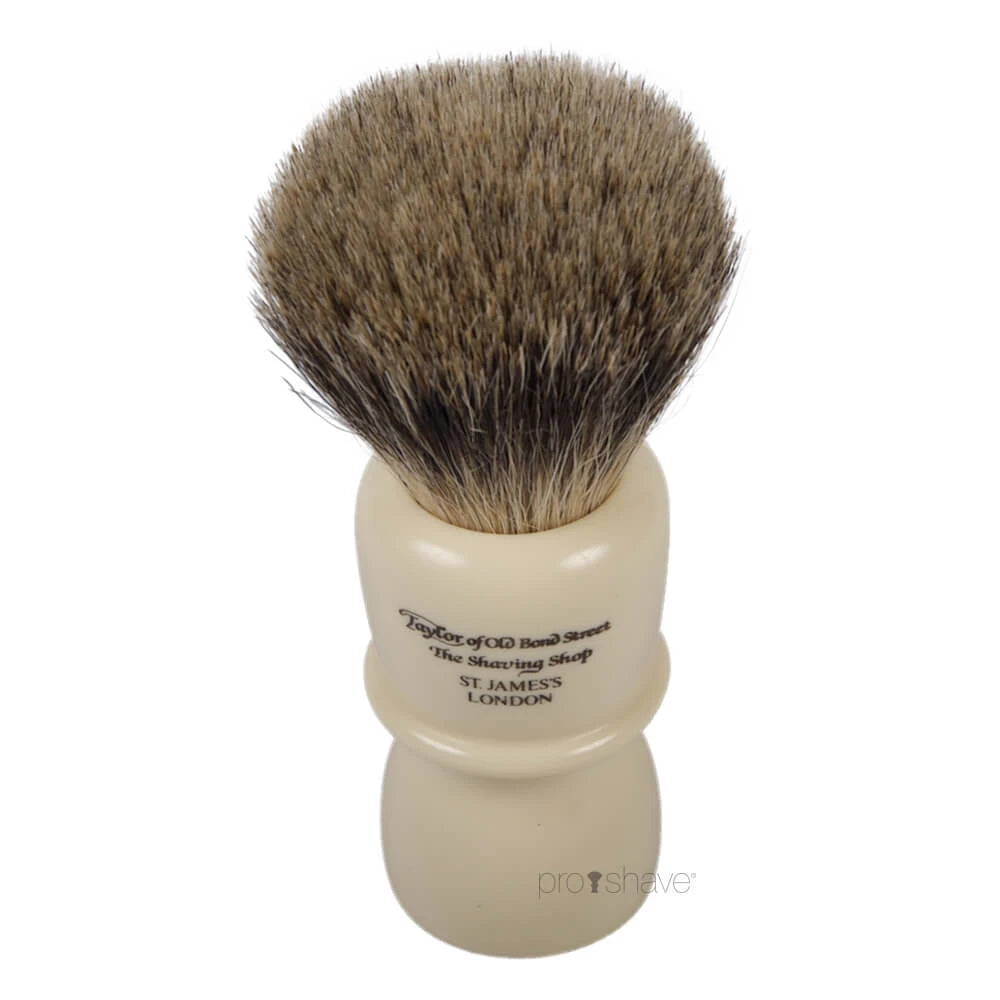 Shaving Brush, Pure Badger, Classic, XL, Tall, Ivory