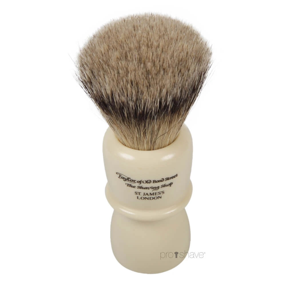 Shaving Brush, Pure Badger, Classic, XL, Tall, Ivory