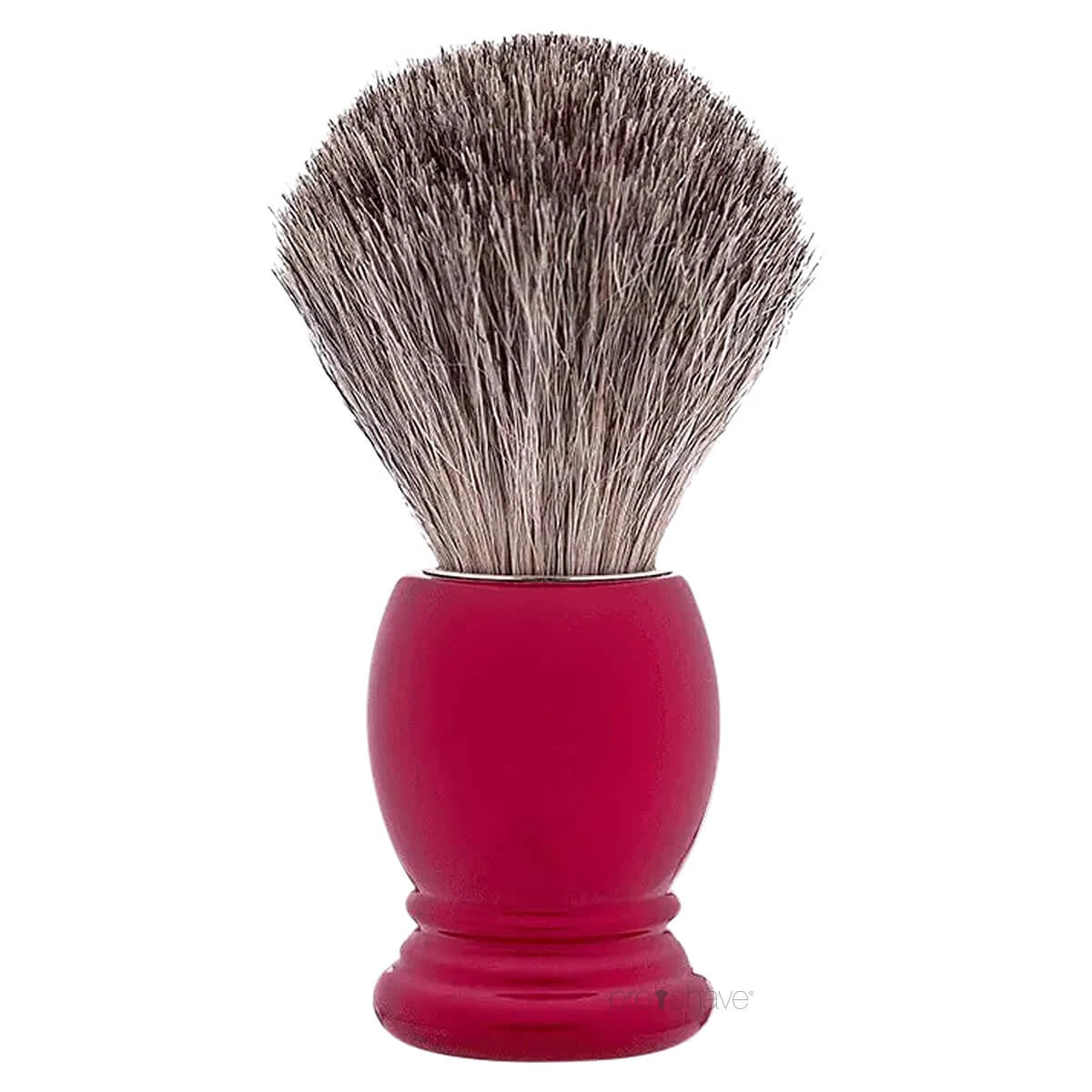 Shaving Brush, Russian Grey Badger & Pearl Red, Essentiel, Size 12