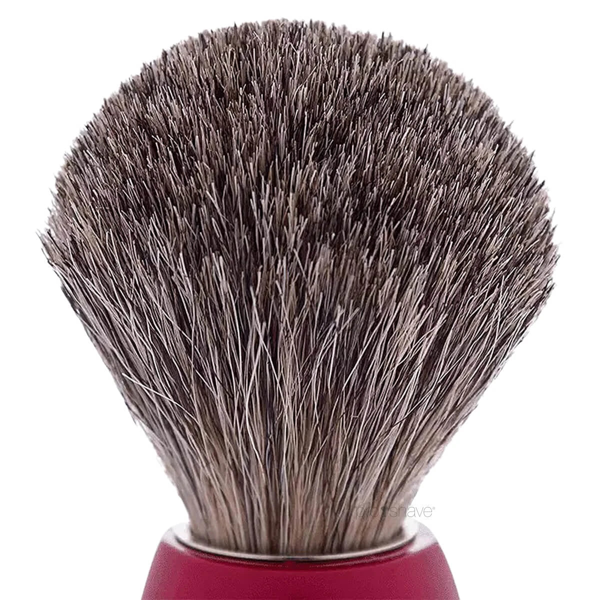 Shaving Brush, Russian Grey Badger & Pearl Red, Essentiel, Size 12