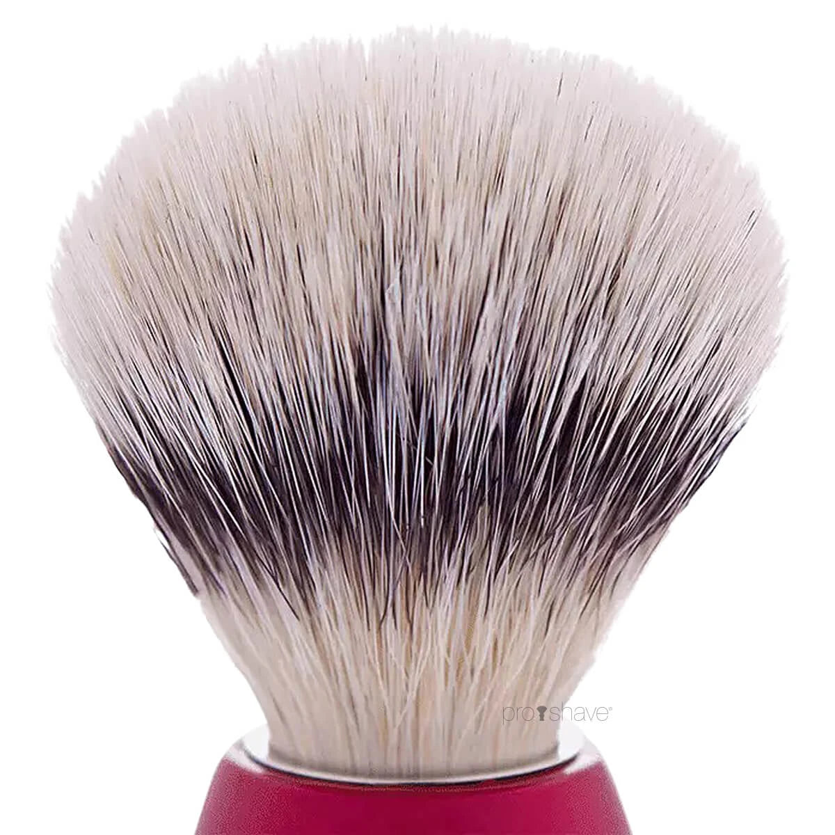 Shaving Brush, High Mountain White Fibre & Pearl Red, Essential, size 12