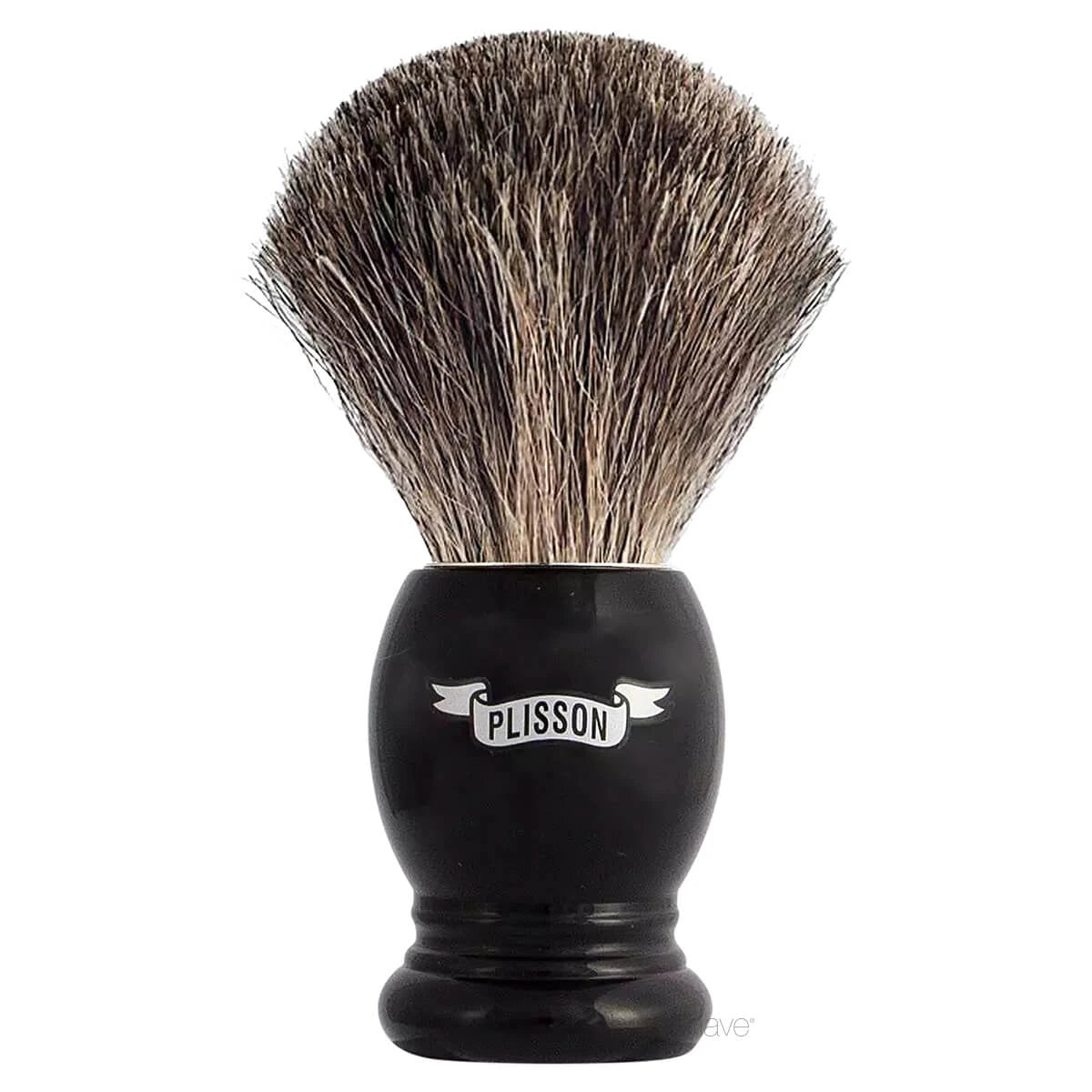 Shaving Brush, Russian Grey Badger & Black Acrylic, Essential, Size 12