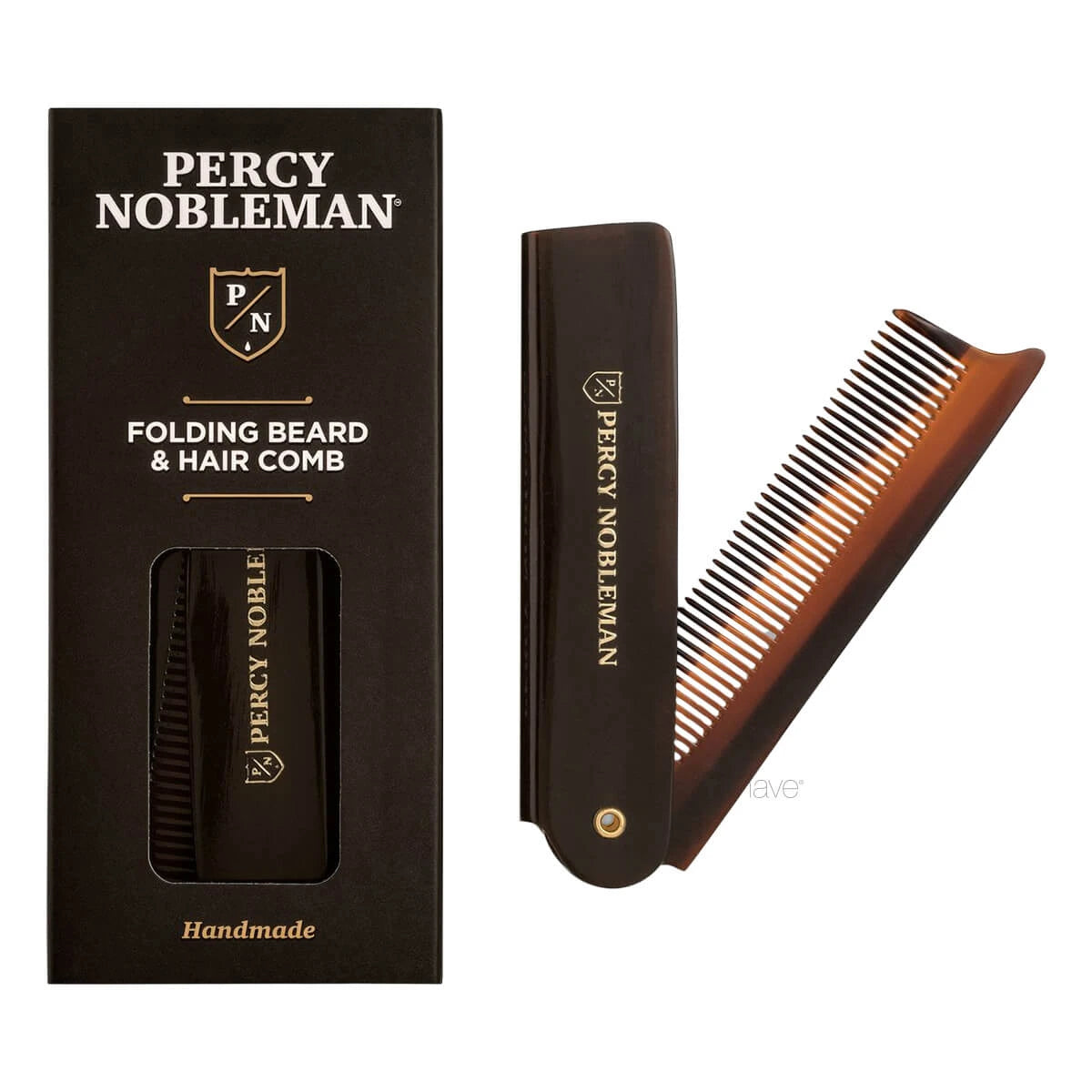 Folding comb for beard and hair