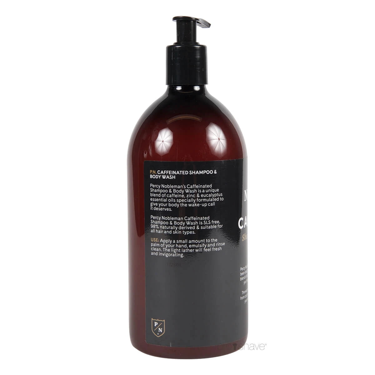 Caffeinated Shampoo & Body Wash, 1000 ml.