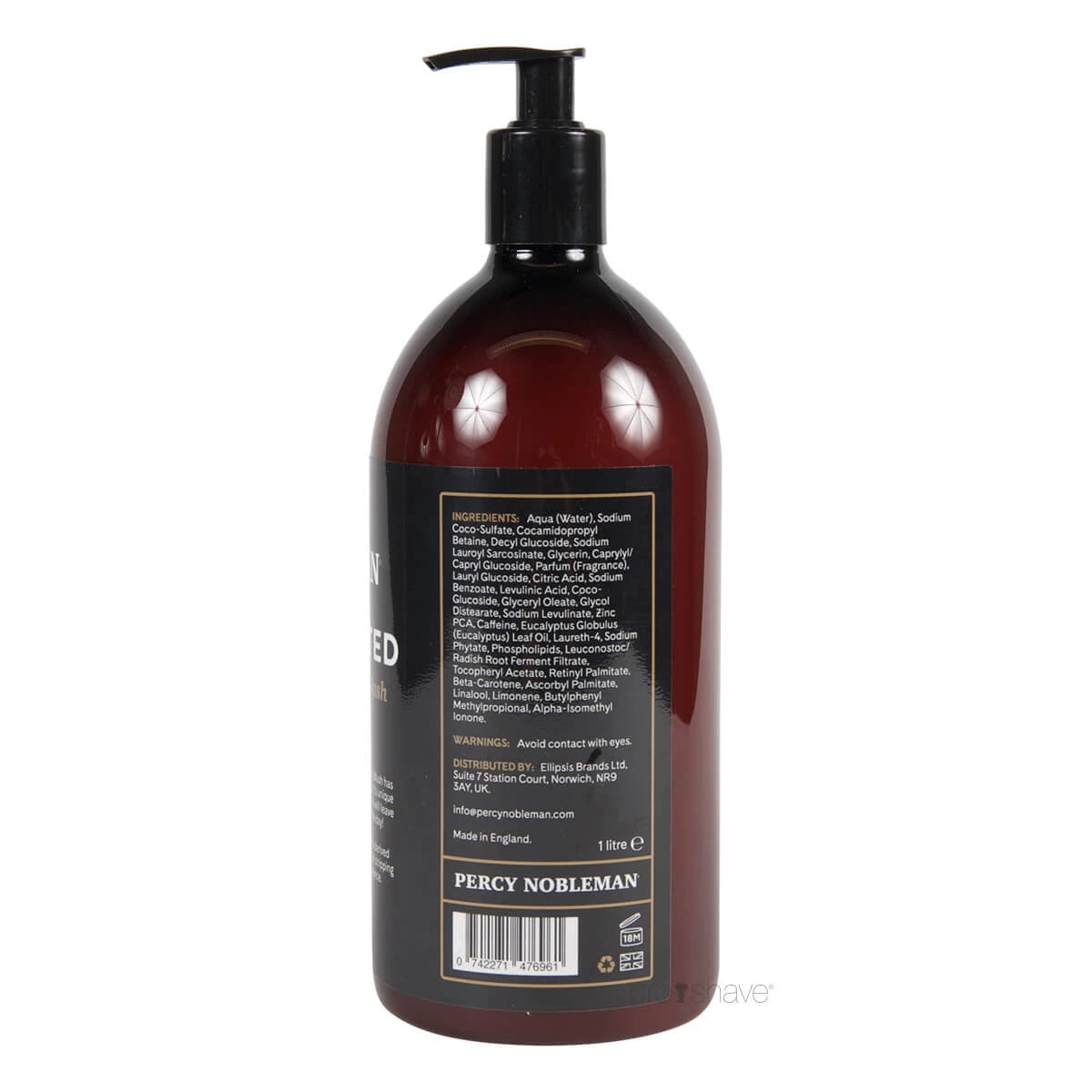 Caffeinated Shampoo & Body Wash, 1000 ml.