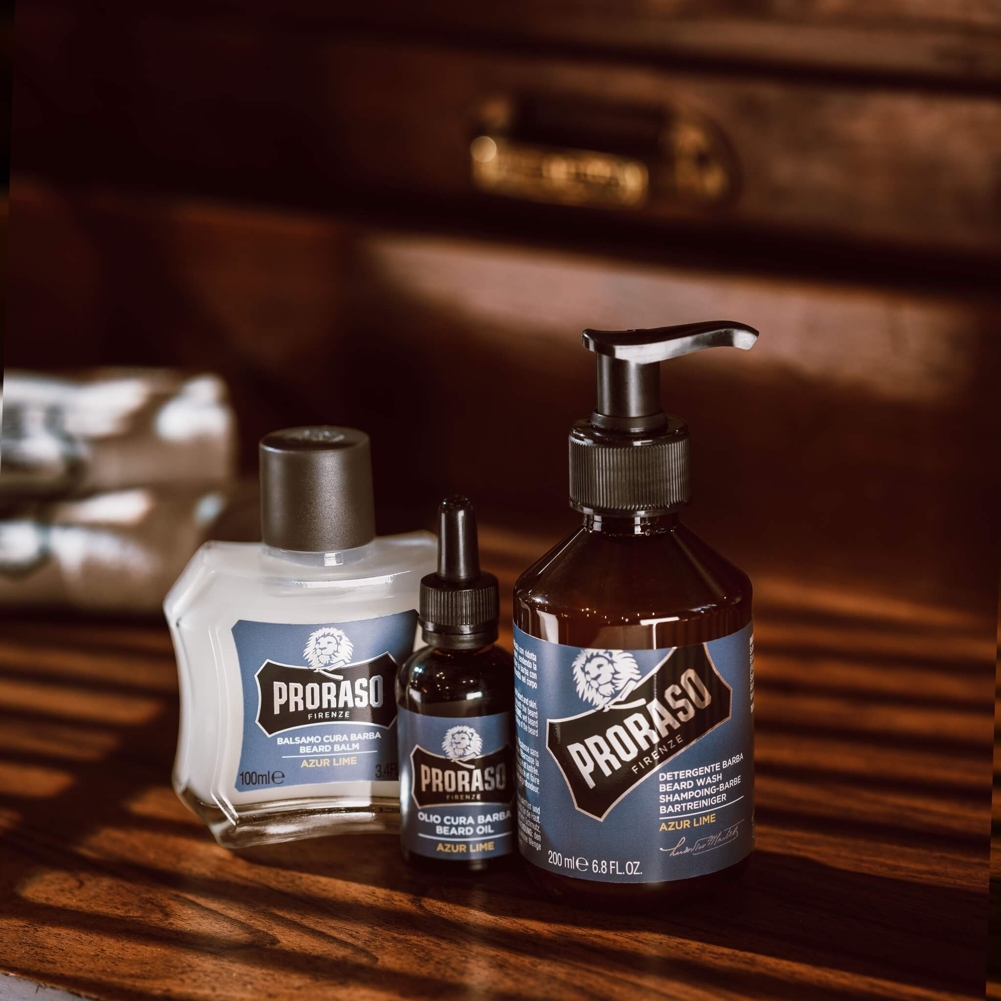 Beard care gift box, Azur Lime