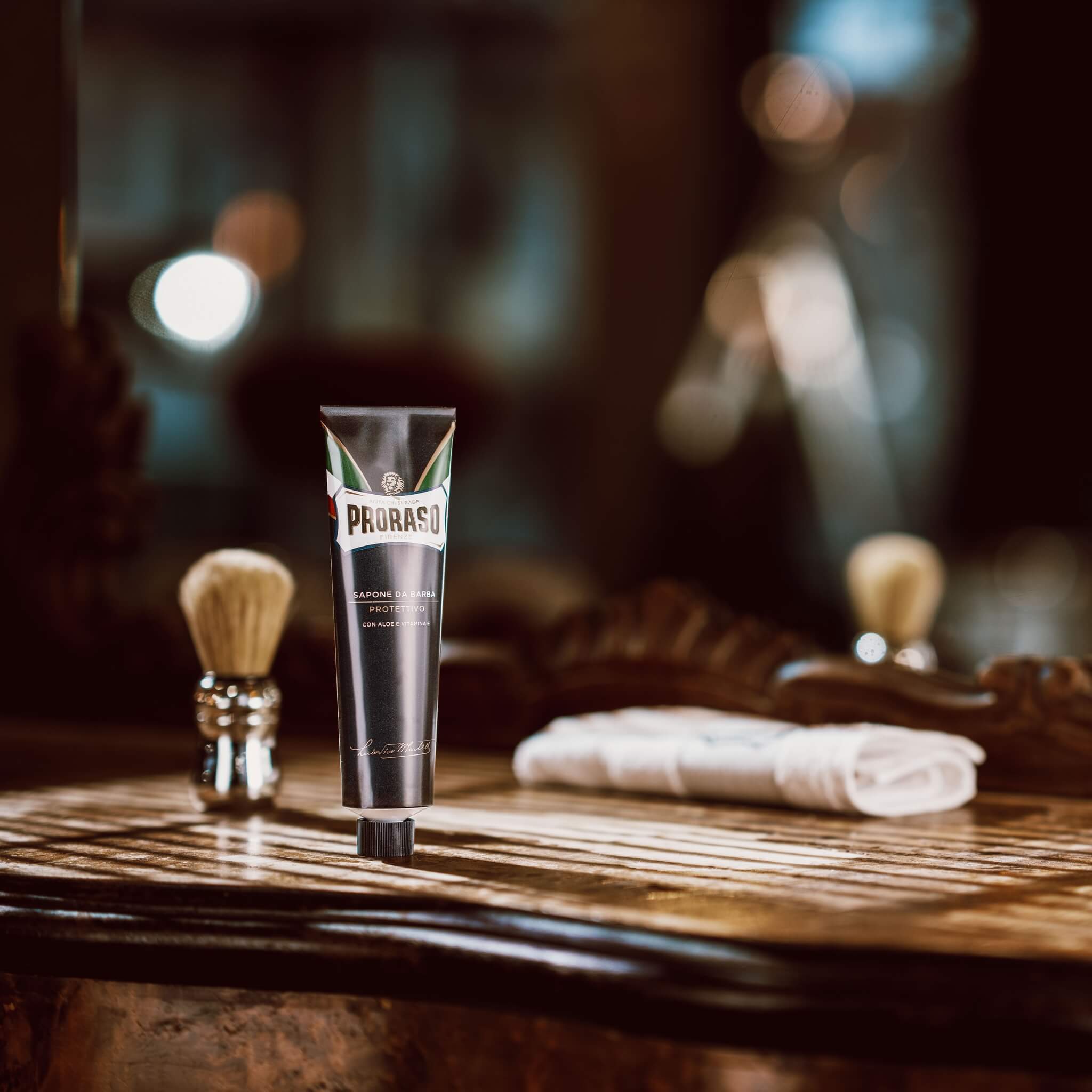 Shaving Cream - Protect, Aloe & Vitamin E, 150 ml.