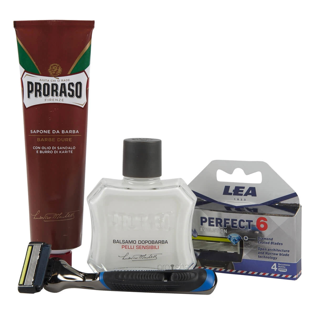 Set for shaving the head