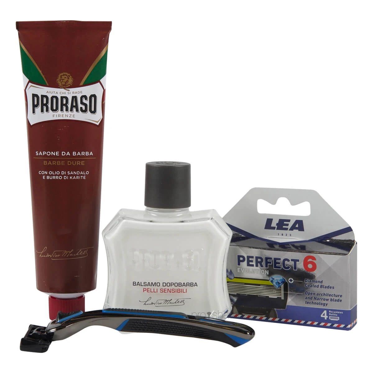 Set for shaving the head