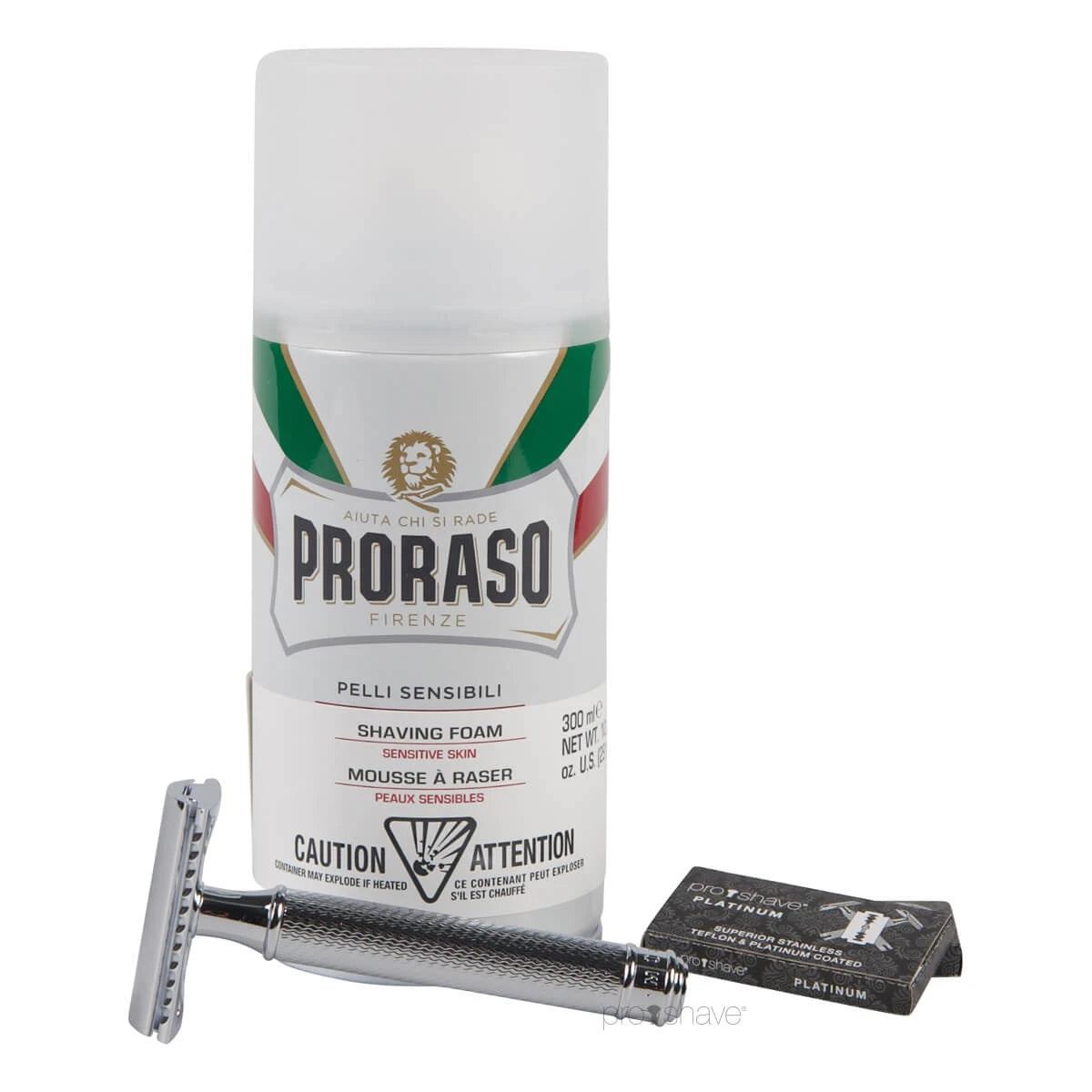 Styrofoam Razor Starter Kit with Razor, Shaving Foam and Razor Blades - Sensitive ...