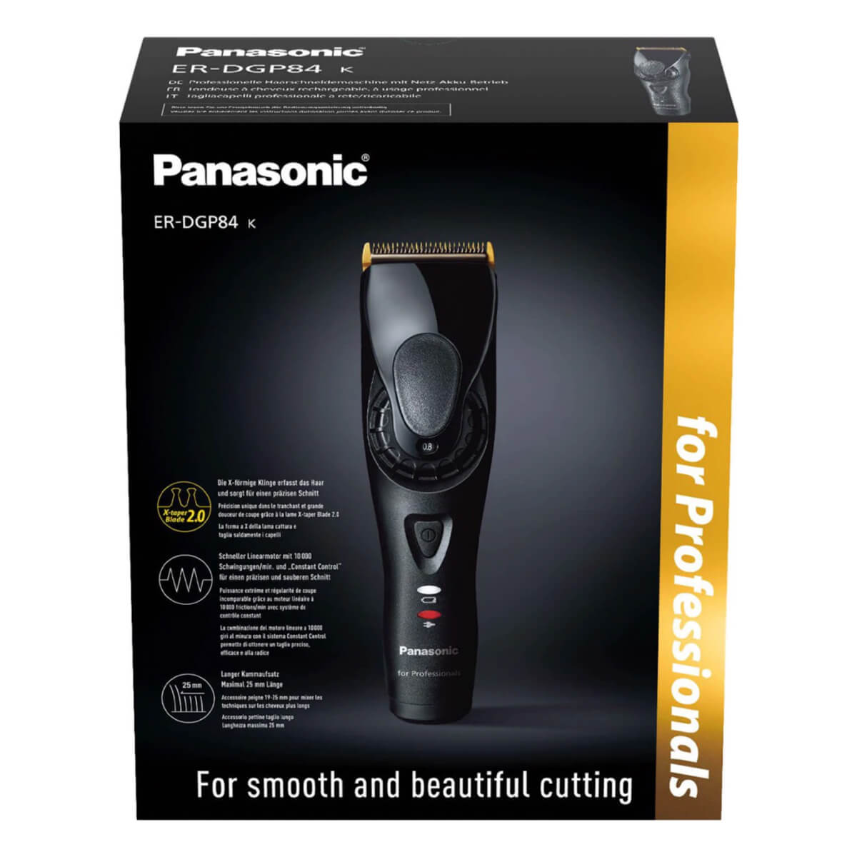 ER-DGP84 Professional Hair & Beard Trimmer, Gold