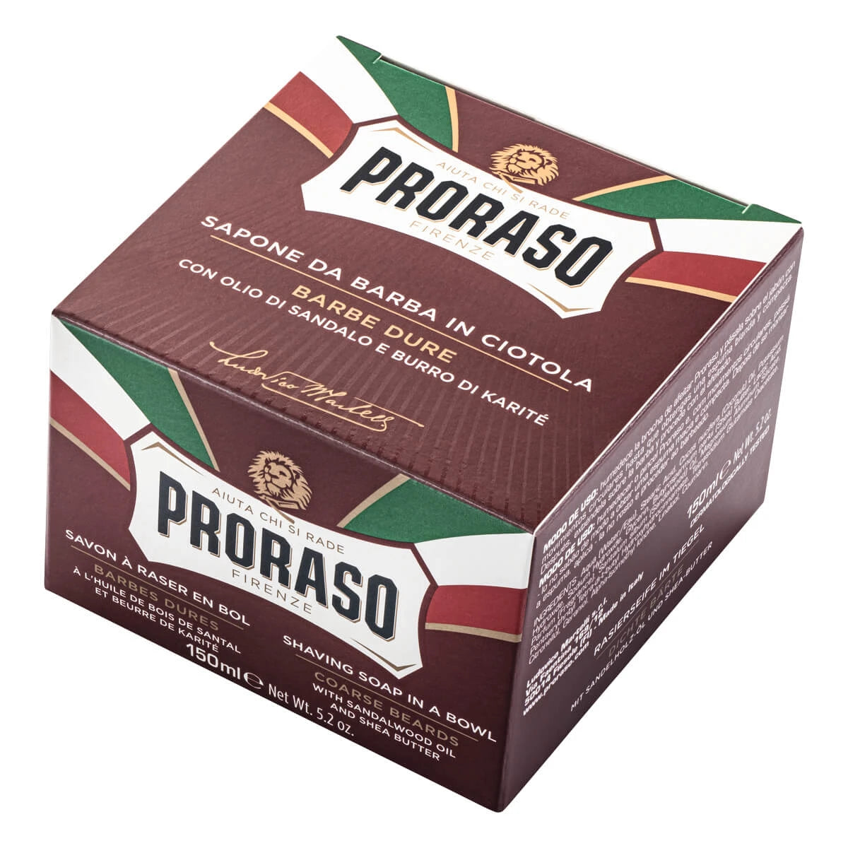 Shaving soap in bowl - Nourishing, Sandalwood Oil and Shea Butter, 150 ml.