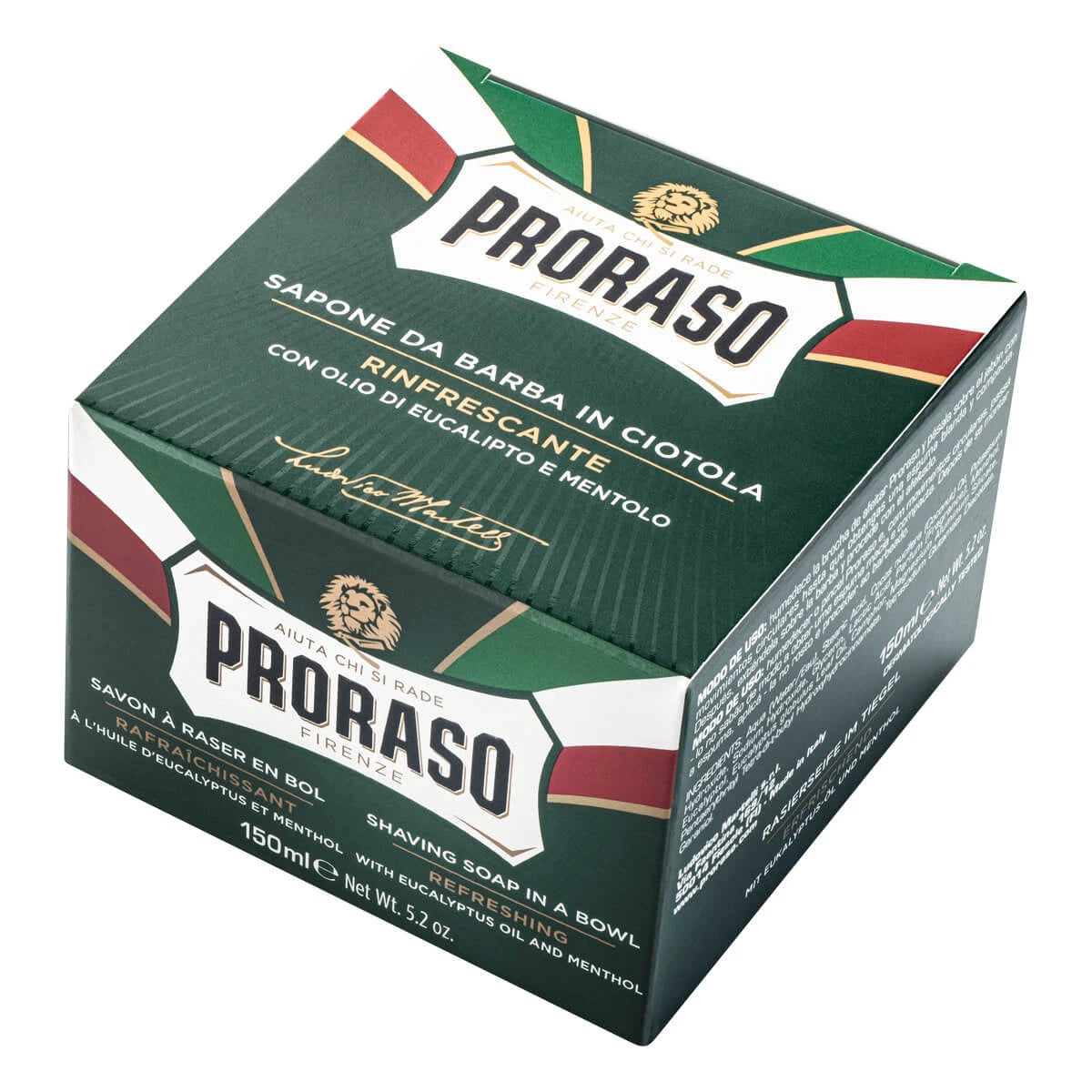 Shaving soap in bowl - Refresh, Eucalyptus & Menthol, 150 ml.