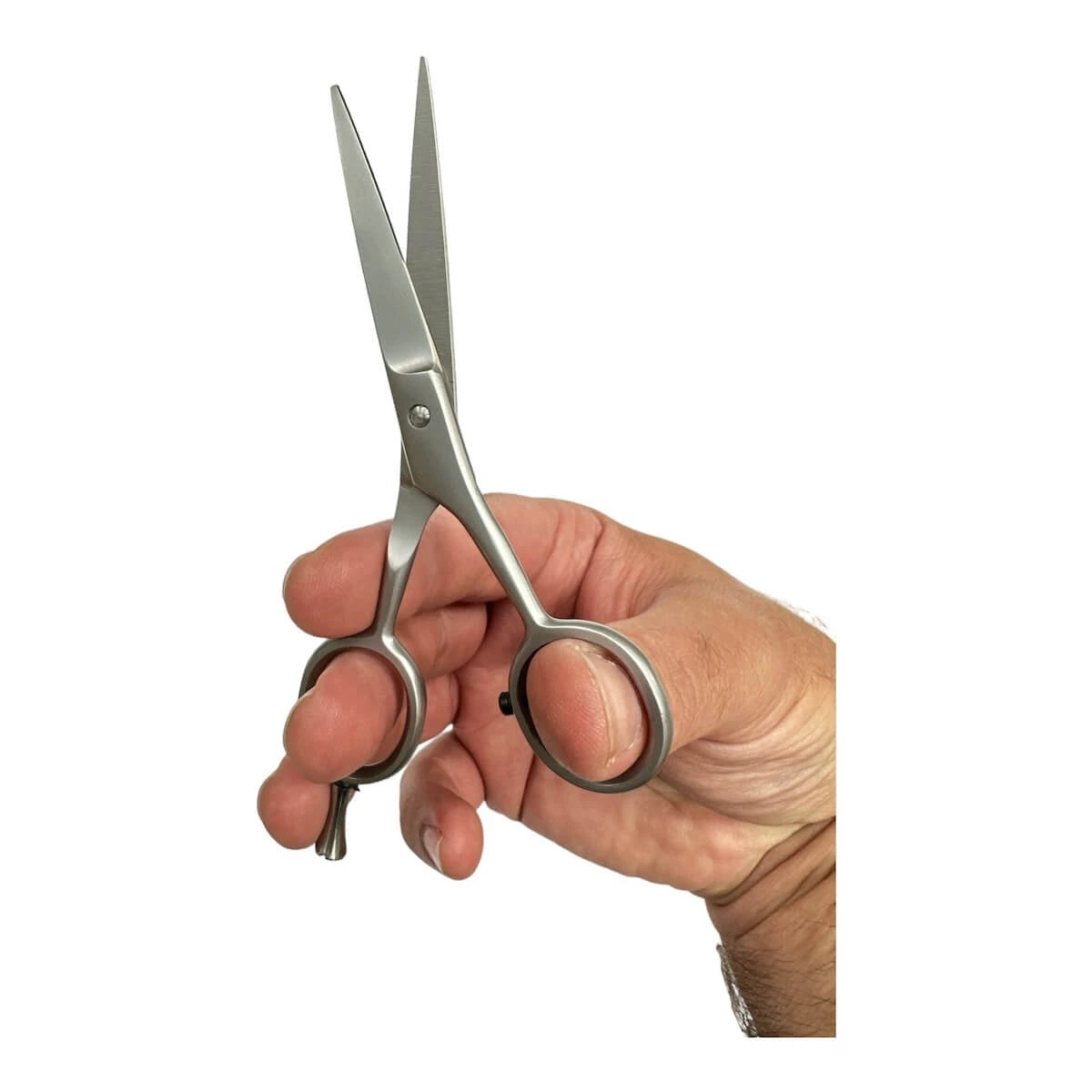 Beard scissors, Stainless steel, 11.6 cm.