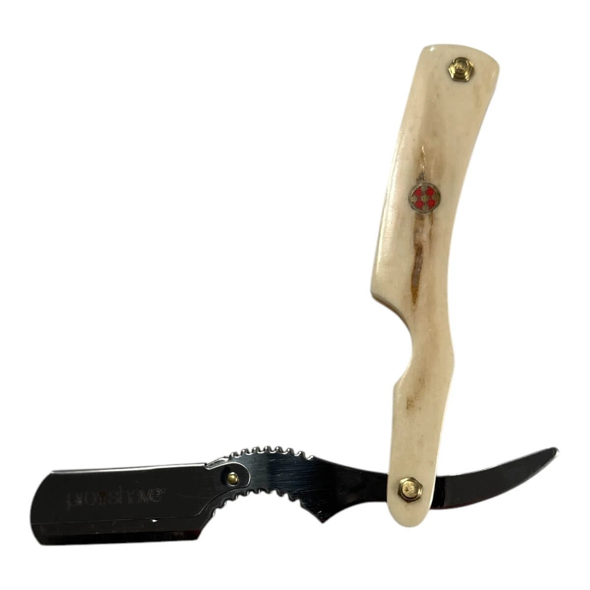 Straight Razor for interchangeable blades, Bone